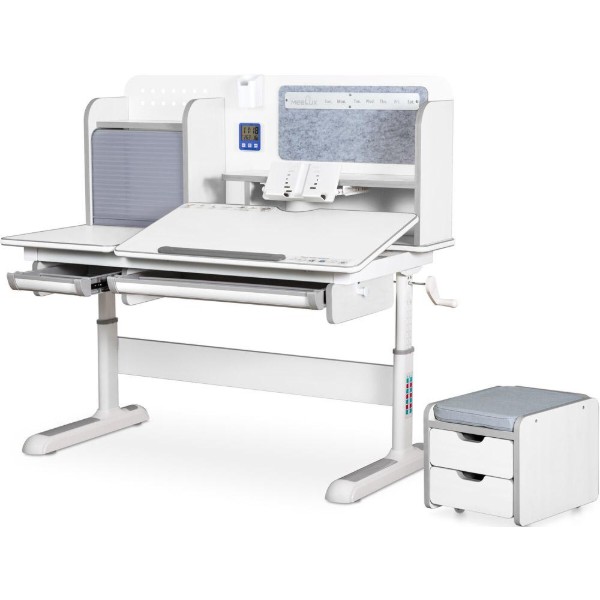 Фото - Парта школьная Mealux Winnipeg Multicolor Plus WG Grey (BD-630 WG с тумбой)